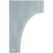 Ekena Millwork 3 1/2"W x 4"D x 6"H Clarksville Wood Vintage Decor Bracket, Driftwood Blue BKTWD04X04X06CVBU - alternate 3
